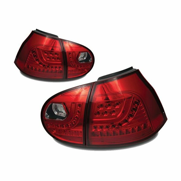 Winjet Led Tail Lights - Chrome / Red CTWJ-0229-CR